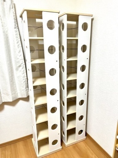 【引渡済】オシャレな回転式ラック（本棚）※値下げ！