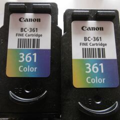 キヤノン　空インクカートリッジ　BC-360 3個＆BC-361 2個＆BC-365 2個＆BC-366 　1個　合計8個　純正　使用済みの画像