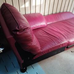 ニトリ　シングルソファー　本革シート　(ロゾ4 DBR LC)宅配3000円軒先降ろしの画像