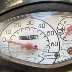 【値下げ可能】原付　スズキ　レッツ　破損あり　廃車証明済みの画像