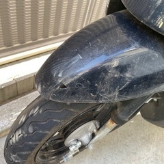 【値下げ可能】原付　スズキ　レッツ　破損あり　廃車証明済みの画像