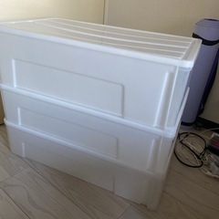【引き取り限定】衣装ケース小×2 + 衣装ケース大×1の画像