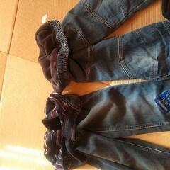 🔴お取引中🔴男児130cm位のズボンセット　　冬にも履ける暖かタイプもあります。の画像