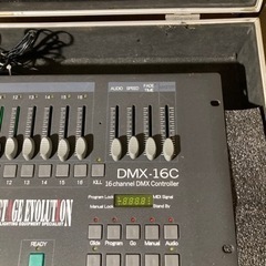 調光卓 DMX-16C コントローラー ケース付の画像