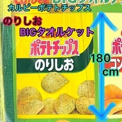 非売品レア■■ポテチのりしお、でっかいタオルケット