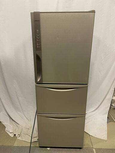 冷蔵庫　日立　R-K270EV　ノンフロン　冷凍冷蔵庫　家庭用　265L　3ドア　省エネ　真空チルド　製氷　急速冷凍 2015年製