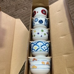 中村玉緒　主観　湯呑み5個セットの画像