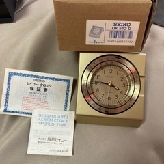 ジャンク品　セイコー　アラームクロック　世界時計