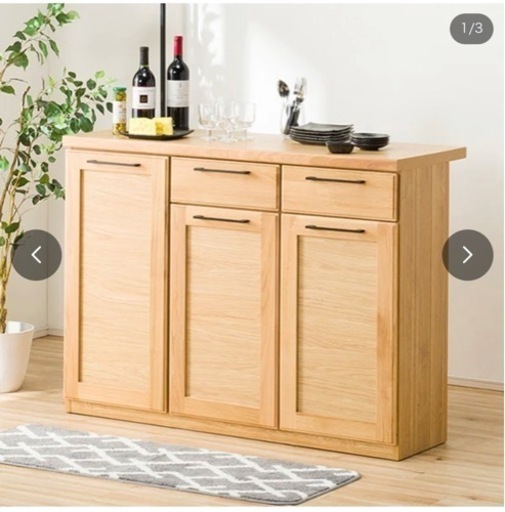 ニトリ　ドニントン120BC LBR  カウンターテーブル