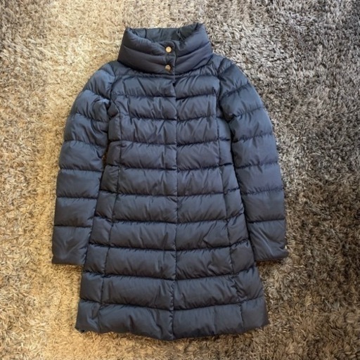 ヘルノ ロングダウンコート ネイビー レディースSサイズ