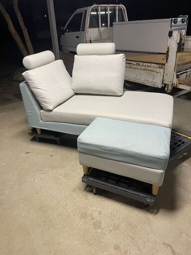 KEYUCA　ソファ 布製　シングル　スツール