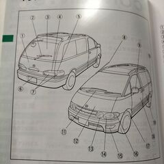 トヨタ エスティマ ルシーダ　取扱書の画像