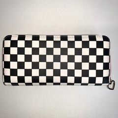 マルサール長財布　白黒チェック系の画像