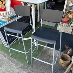 ★IKEA/カウンターテーブル/ハイチェア2個セット/埼玉熊谷★の画像