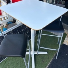 ★IKEA/カウンターテーブル/ハイチェア2個セット/埼玉熊谷★の画像