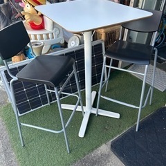 ★IKEA/カウンターテーブル/ハイチェア2個セット/埼玉熊谷★