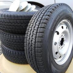 165R13 LT仕様 DUNLOP スタットレス&鉄ホイール プロボックス 