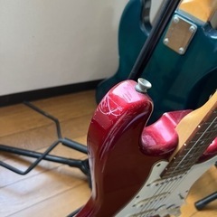 ストラトタイプのエレキギターの画像