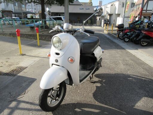 ビーノ　4スト　人気のホワイト　バッテリー新品　Gロック付　ヤマハ　リモコン付　SA26J