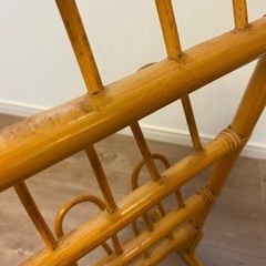 相談中【引き取り限定】ラタンスリッパラック/籐家具の画像
