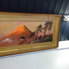 赤富士額入り（ガラス）の画像