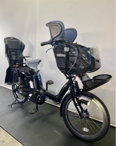 関東全域送料無料 保証付き 電動自転車 ヤマハ パスキスミニ 20インチ 3人乗り 新品同様 8.9ah 黒