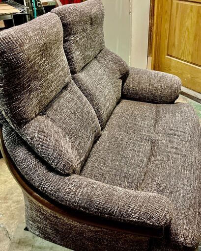 店頭 ニトリ ２人掛けソファ 茶 (BF1awx）