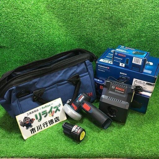ボッシュ GWS10.8V ディスクグラインダ セット品【市川行徳店】【店頭取引限定】【未使用】管理番号：ITG011MACGUF