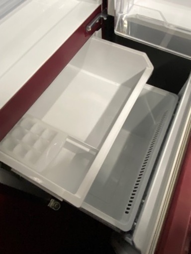 【中古】冷蔵庫2ドア アクア QAR-17J(レッド) 186L