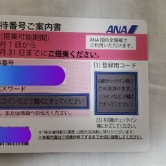 ANA株主優待券