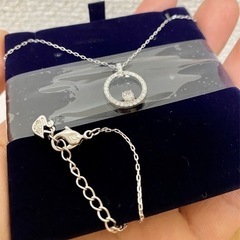 Swarovski ペンダント ホワイト, ロジウム・プレーティングの画像
