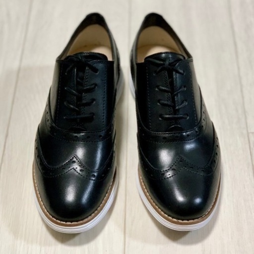 新品 コールハーン 23.5㎝ 税込定価41,800円 6.5B オリジナルグランド ウィング II 黒 ブラック W02618 やや細め COLE HAAN ウィングチップ