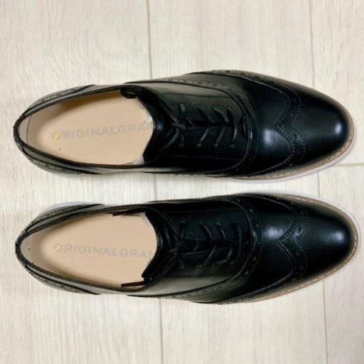 新品 コールハーン 23.5㎝ 税込定価41,800円 6.5B オリジナルグランド ウィング II 黒 ブラック W02618 やや細め COLE HAAN ウィングチップ