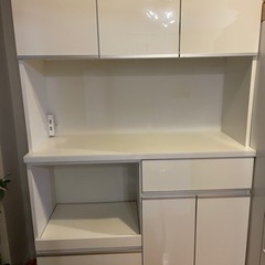 食器棚 レンジ台 コンセント付の画像