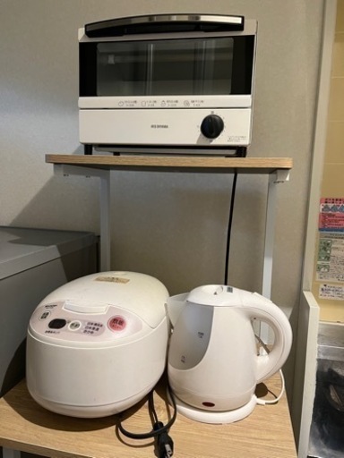 炊飯器•ケトル•トースター 3点まとめて