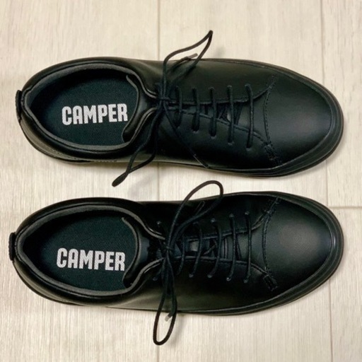未使用新品 カンペール 23㎝ 税込定価20,350円 CAMPER EU36 Hoops フープス 黒 ブラック スニーカー 