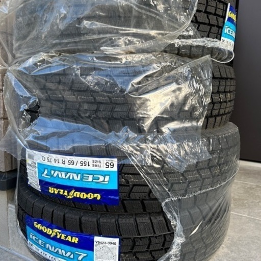スタッドレスタイヤ 155/65R14 75Q 新品2022年製