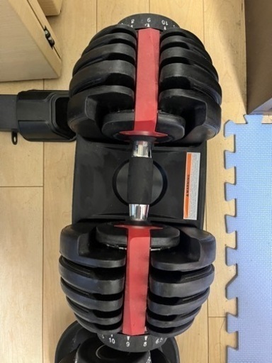 ダンベル可変式24キロ×2セット　トレーニングベンチ