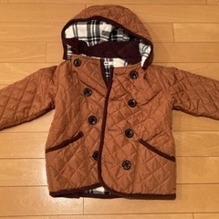 ▼値下げ▼  子供服／キルティングジャケット・フリース　110cmの画像