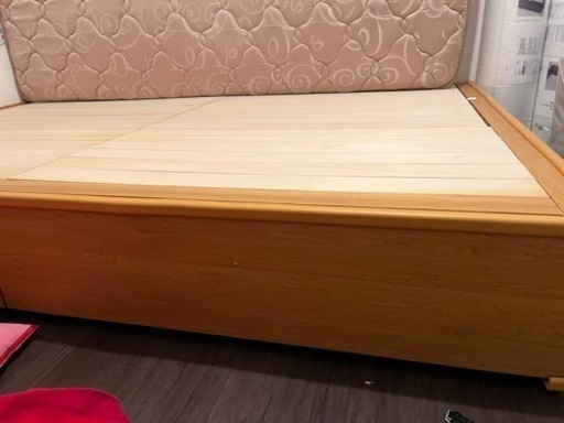 無印良品ダブルベッド(収納付き)美品