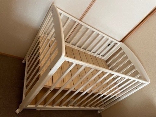 KATOJI カトージ ベビーベッド ハイタイプ ホワイト