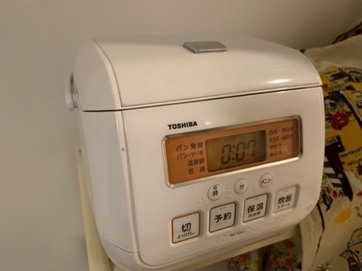 3合 炊飯器　TOSHIBA RC-5SG(W)