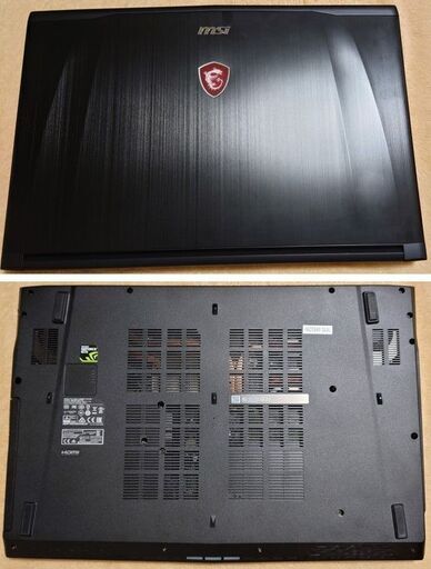 《売却済》【PC】 美品 ゲーミングノートPC (MSI GP72 7REX-Leopard-Pro637JP)