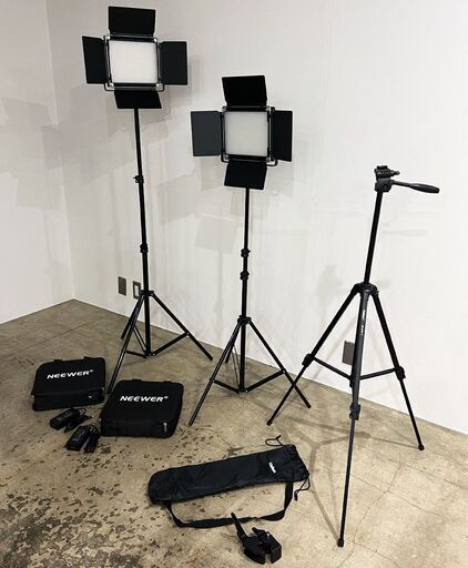 LEDビデオライト【直接引き渡し・世田谷区池尻】グレー IKEA