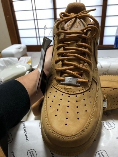 NIKE エアフォース1 low w sp シュプリームコラボ　ブラウン