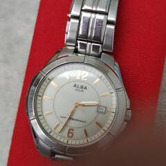 【値下げ3500円⇒2500円】SEIKOアルバ　ソーラー電波時...