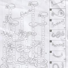 知育玩具　一人遊び　ビー玉転がし　くみくみスロープに似ている　の画像