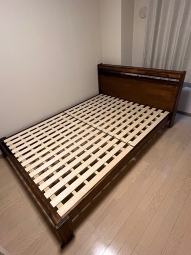 【ニトリ】天然木アカシアダブルベッドフレーム