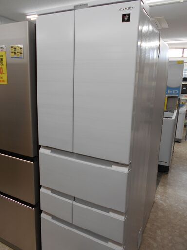 SHARP　6ドア冷蔵庫　SJ-FA46H-W　2021年製　457L