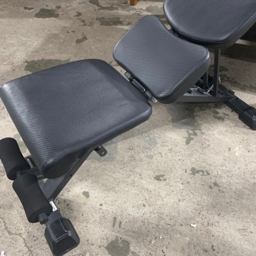 終 ☆状態良好☆ トレーニングベンチ マット付き 折り畳み 筋トレ フィットネス 菊倉HG